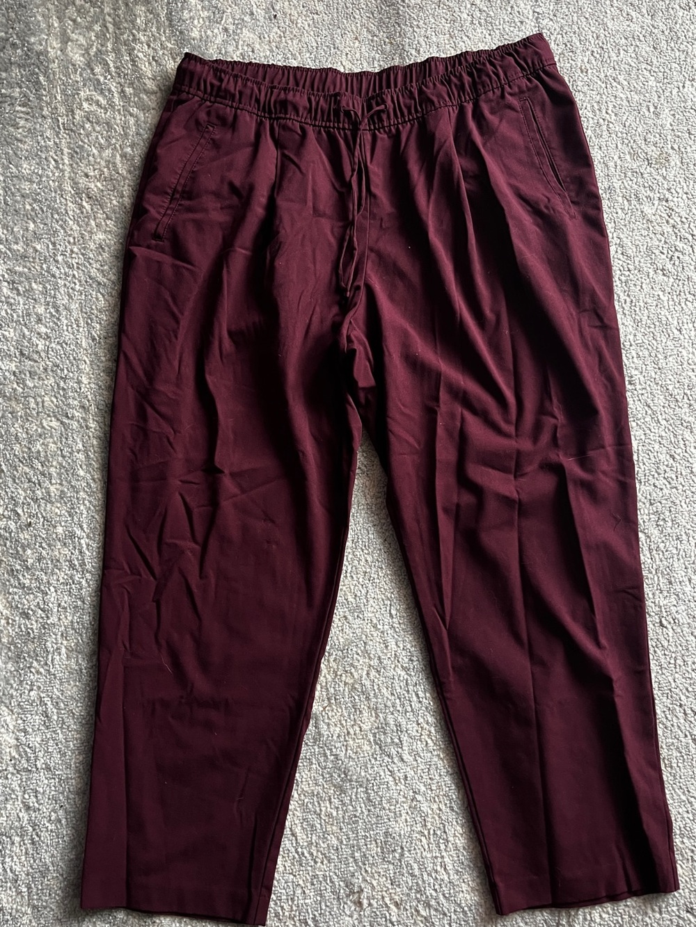 Old Navy Wide-Leg Pull-On Pants in Deep Burgundy